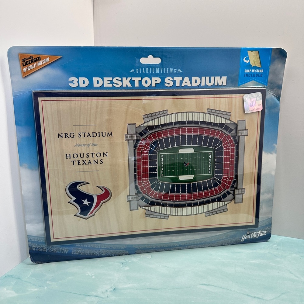 NFL Houston Texans 3D Desktop Stadium - Red, Blue, Green